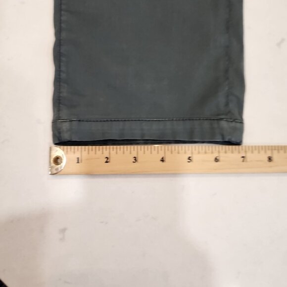 Marco Pescarolo Pants Mens 56 36×34 Green Nerano 1 Cotton Silk Chino 5 Pocket - Picture 15 of 16